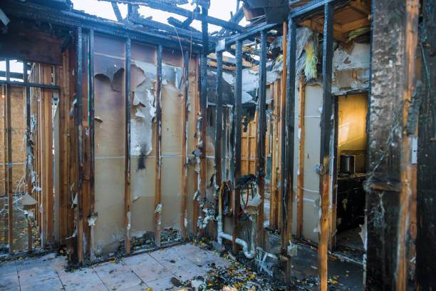 Professional Fire Damage Restoration technician working in Middletown, DE